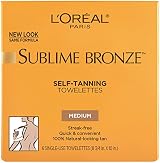 L'Oreal Paris Sublime Bronze Towelettes Medium Tan Streak-Free Sunless Tanner 6 view 2