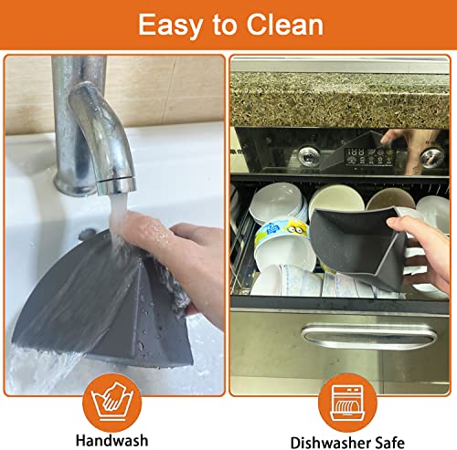 Slow Cooker Liners, Silicone Slow Cooker Liner Slow Cooker Divider Insert BPA Free, Dishwasher Safe Fit 6QT (4)