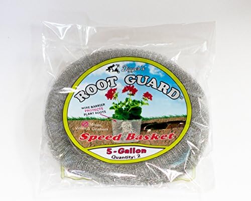 2-Pack Digger's RootGuardTM 5 Gallon Speed Baskets, Gopher Wire Baskets