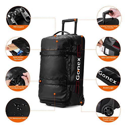 Gonex Rolling Duffle Bag With Wheels IUCN Water