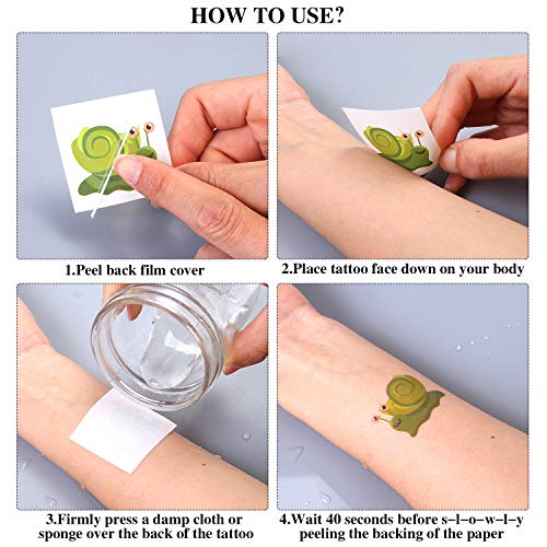 2 Elcoho+Temporary+Assorted+Reptiles+Stickers