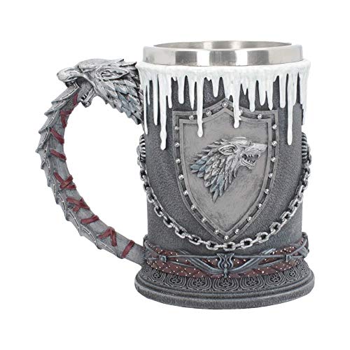 Nemesis-Now-House-Stark-Bierkrug-Game-of-Thrones-20-cm-Schwarz