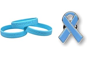 JEIRLES WHOLESALE One "I Support Prostate Cancer Awareness Everyday" - 100% Medical Grade Silicone Bracelet - Plus 1 Prostate Cancer Awareness Enamel Pin