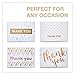 Thank You Cards - Premium Thank You Notes - Bulk Thank You Cards Set in 8 Unique Designs - Includes 40 Cute Thank You Cards and Kraft Envelopes 4x6 inches - Blank Inside