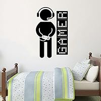 Gamer Wall Decal Joystick Game Controllers Vinyl Sticker Decals Gaming Video Game Boy Room Decor Bedroom Men Gift Nursery Dorm Gamer Gifts Decor ZX126