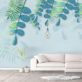 Wall Murals for Bedroom Green Plants Animals Removable Wallpaper Peel and Stick Wall Stickers - 66x96 inches