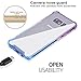 BAISRKE Clear Case for Galaxy S8 Plus, Shock Absorption Flexible TPU Soft Edge Bumper Anti-Scratch Rigid Slim Protective Cases Hard Plastic Back Cover for Galaxy S8 Plus - Blue Purple Gradien