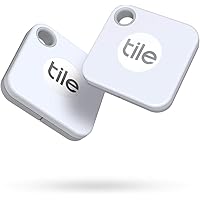 Tile Mate (2020) 2-Pack -Bluetooth Tracker, Keys Finder and Item Locator for Keys, Bags and More; Water Resistant with 1…