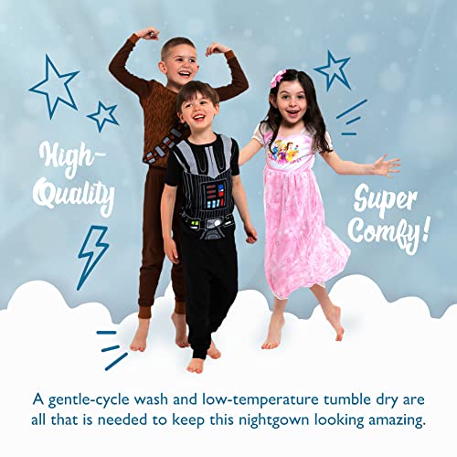 Disney Frozen Girls' Princess Dress Nightgown, Fantasy Gown, Soft & Cute Pajamas for Kids