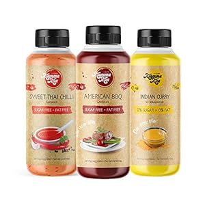 GymQueen Mamma Mia Zero Sauce 3x265ml, kalorienarm, ohne Fett & ohne Zucker, zum Verfeinern von Gerichten oder als Salat…
