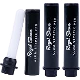 Royal Shave Alum Styptic Pen for Nicks, Cuts &amp; Post‑Shave Relief (3 Pack) | Fast Styptic Action, Seals Nicks and Cuts, Calms Post‑Shave Irritation, Reduces Redness, Ideal for Wet Shaving Routines