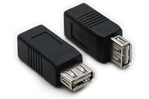 2Pack USB2.0 a Female to Type B Female Adapter USB2.0 A/B Plugs Connectors Converter for Laptop Printer Camera Data Transfer 