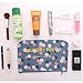 7 Set Travel Packing Organizer,Waterproof Mesh Durable Luggage Travel Cubes with 1 Shoe Bag - Travel Luggage Compression Organizers (Blue Flower)