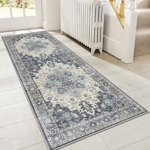 genimo runner rug blue ivory