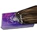 【Limited time Deal】LaaVoo Micro Beads Extensions 14 Inch Dark Brown Mixed Caramel Blonde Real Human Hair Extensions Micro Loop Human Hair Extensions Cold Fusion 50g 50s