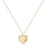 SLUYNZ 925 Sterling Silver Love Heart Choker Necklace for Women Teens Simple Love Heart Pendant Necklace Chain for Mother's Day