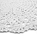 kilofly Crochet Cotton Lace Table Placemats Doilies Value Pack, 4pc, White, 10 inch