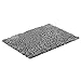 Odil Bathroom Mat Durable/ Non-Slip/ Absorbent/ Machine Washable/ Super Soft and Cosy - Grey (20 x 32-Inches).