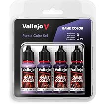 Amazon.com: Vallejo - Purple Color Set | Contains 4 Bottles x 18 ...