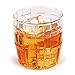 Whiskey Barrel Glass - Bonus Whiskey Recipes - Hand Blown - Novelty Cup for Scotch and Vodka - Drink Container