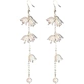 Kruckel Earrings for Women Trendy | Flower Dangle, Color your Christmas and Wear yours as a reminder of all the loved ones in your life, Great Gift for Woman to Make Her Feel the Love