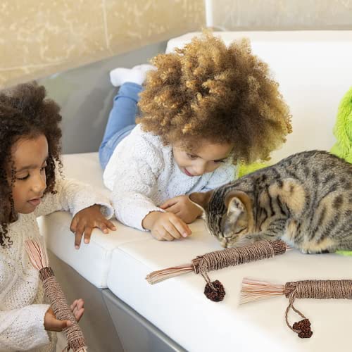 Catnip Toys,3 Pack Silvervine for Cats,Kitten Teething Toys for Aggressive chewers Interactive Kitty Toys Suitable for All Ages, Breeds