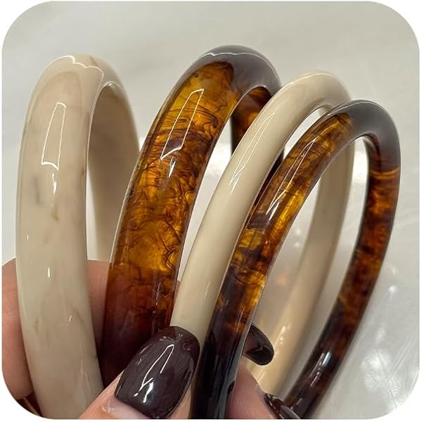 Amazon.com: Tortoise Wide Cuff Bangles Acrylic Resin Open Bangle