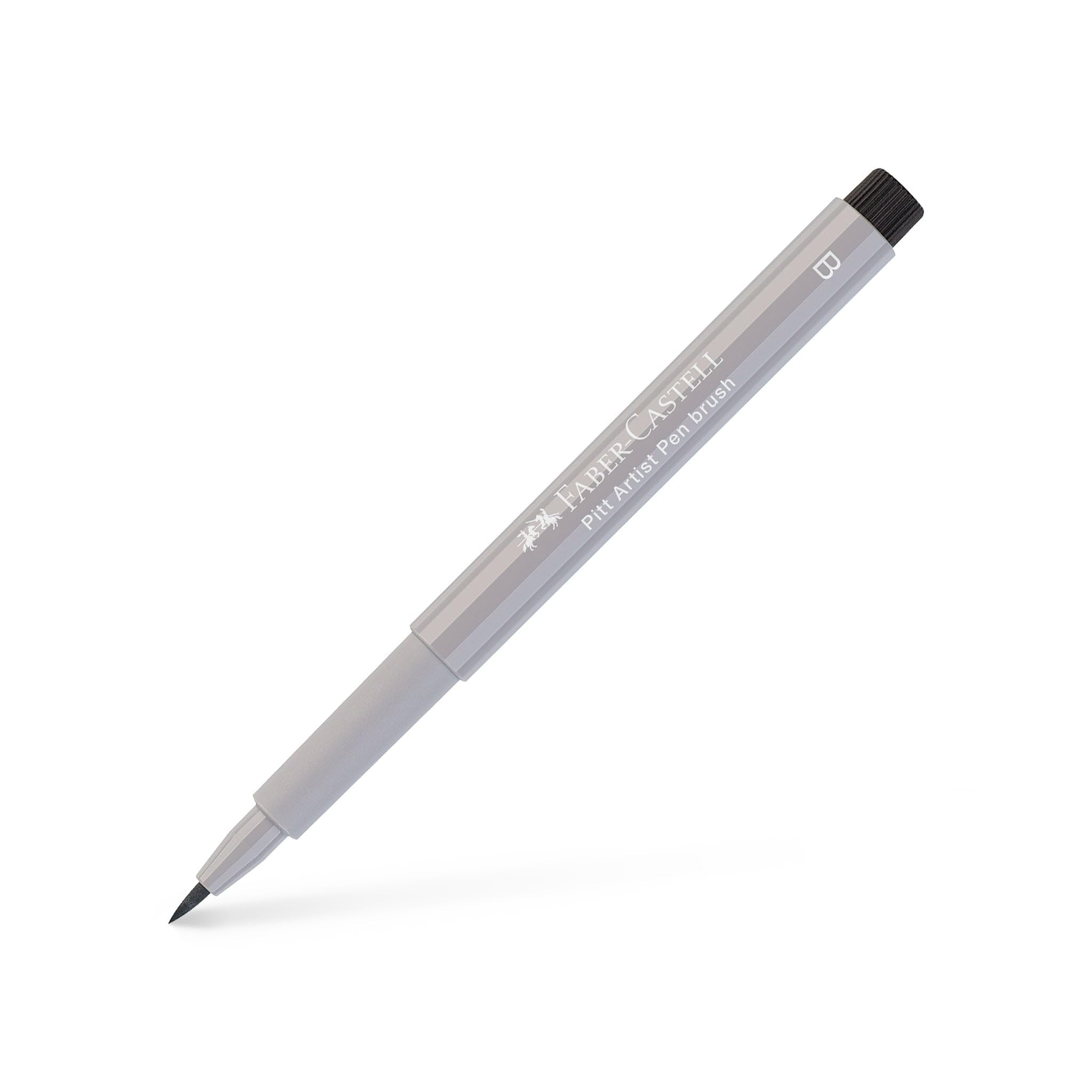 Faber-Castell Art & Graphic Pitt Artist Pen Brush India Ink, Warm Grey Iii, Single, for Art, Craft, Drawing, Sketching, Home, School, University, Colouring