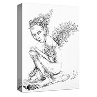Canvas Wall Art Creative Illustrations Canvas Prints Home Artwork Decoration for Living Room,Bedroom - 12x18 inches