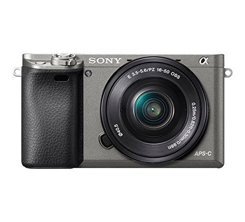 Sony-Alpha-a6000-Camera-w-16-50mm-Lens-Two-64GB-SD-Card-Bundle-Graphite