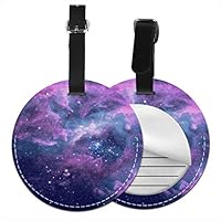 Luggage Tags Purple Nebula, Suitcase Luggage Tags Travel Accessories Baggage Name Tag