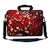 Meffort Inc 15.6 Inch Neoprene Laptop Bag – Water Resistant, Reinforced Zipper, Adjustable Shoulder Strap, Extra Side Pocket, Fits 15 to 15.6 Inch Laptops - Cherry Blossoming