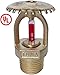 (2 Pack) UL Listed 1/2 NPT Fire Sprinkler Head 155°F (68°C) Upright Spray K=5.6 K80 Standard Response for Automatic Fire Sprinkler System Upright Bronze