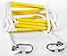 ISOP Emergency Fire Escape Ladder 3 Story Homes | 25 ft Emergency Escape Rope Ladder | Fast to Deploy & Easy to Use | Light, Compact & Easy to Store - Weight Capacity up to 2000 Pounds (25ft)