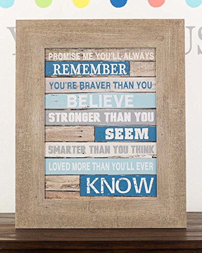 Promise me you ll always remember pooh nursery blue blo…