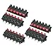 uxcell Plastic Casing 12 Position Speaker Terminal Board Red Black 5 Pcs