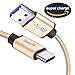 Tuwejia USB Type C Cable, USB3.0 to USB C 3.3Feet Fast Charger Nylon Braided Cord for LG G5 V20,Sumsang S8,Nexus 6P 5X,MacBook 12