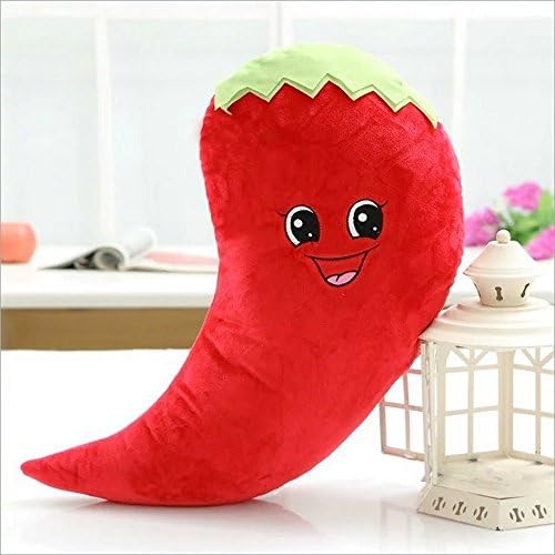 Creative Personality Radish Fruits Vegetables Pillow Plush Toy Doll Cushion Home Decor For Baby Adult Birthday Christmas Gift (Jalapeno)