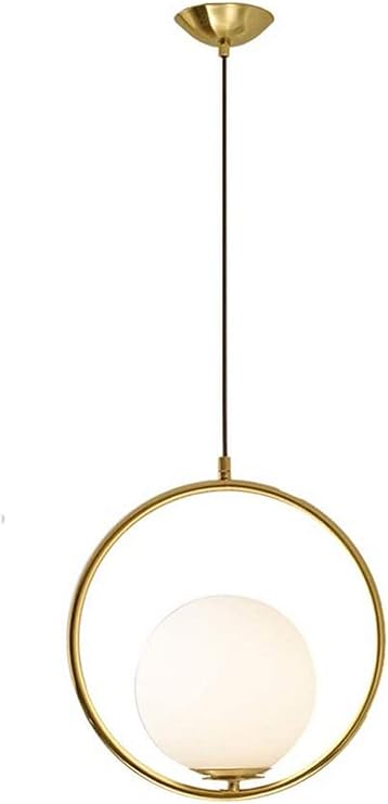 XXLYY Pendelleuchte, 35 cm Metall Lampenkörper und Glas Pendelleuchte