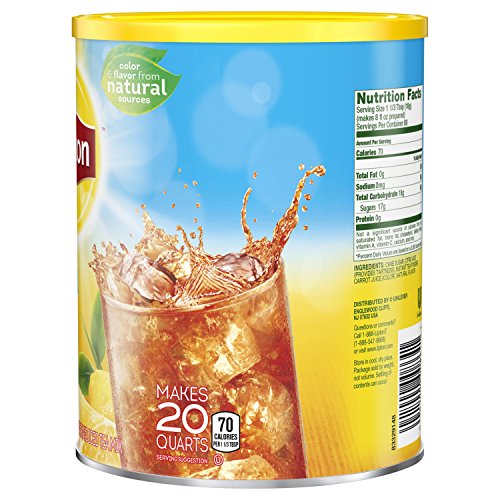 Lipton Black Iced Tea Mix, Lemon, 20 qt