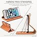 iPhone 6 Case, SHIELDON Dual Layer Shock Absorbing Premium Genuine Leather [Stand Feature] [Card Holder] Wallet Cover Flip Case Compatible iPhone 6/iPhone 6s Brown