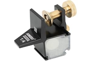 MAYAGU Woodworking Dovetail Guide Rail Saw Gauge Manual Right Angle Saw Cutting Gauge (14 Degree)