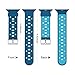 Band for Apple Watch 38mm, Alritz [Patent Pending] Breathable Silicone Sport Strap Replacement Wristband with Free Protective Cases for Apple Watch Nike+ /Series 2 /Series 1 /Sport /Edition, Blue