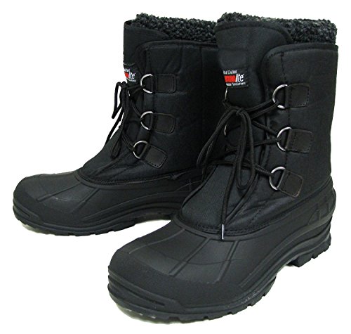 Climate X YC-6 Men's Winter Boots Cold Weather Waterproof Nylon Thermolite Insulated Hiking Warm Snow Shoes (8 D(M) US, Black) Climate X YC-6 Men's Winter Boots Cold Weather Waterproof Nylon Thermolite Insulated Hiking Warm Snow Shoes (8 D(M) US, Black)