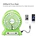 Portable Fan, Dizaul mini usb rechargeable fan with 2600mAh Power Bank and Flash light,for Traveling,Fishing,Camping,Hiking,Backpacking,BBQ,Baby Stroller,Picnic,Biking,Boating (Green)