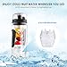 amzdeal Fruit Infuser Water Bottle - 1L / 32 Oz Sports Water Bottle BPA Free with Infusion Rod and Freezer Ice Ball Leak Proof and Non-Slip Design for Outdoor School Office - Black