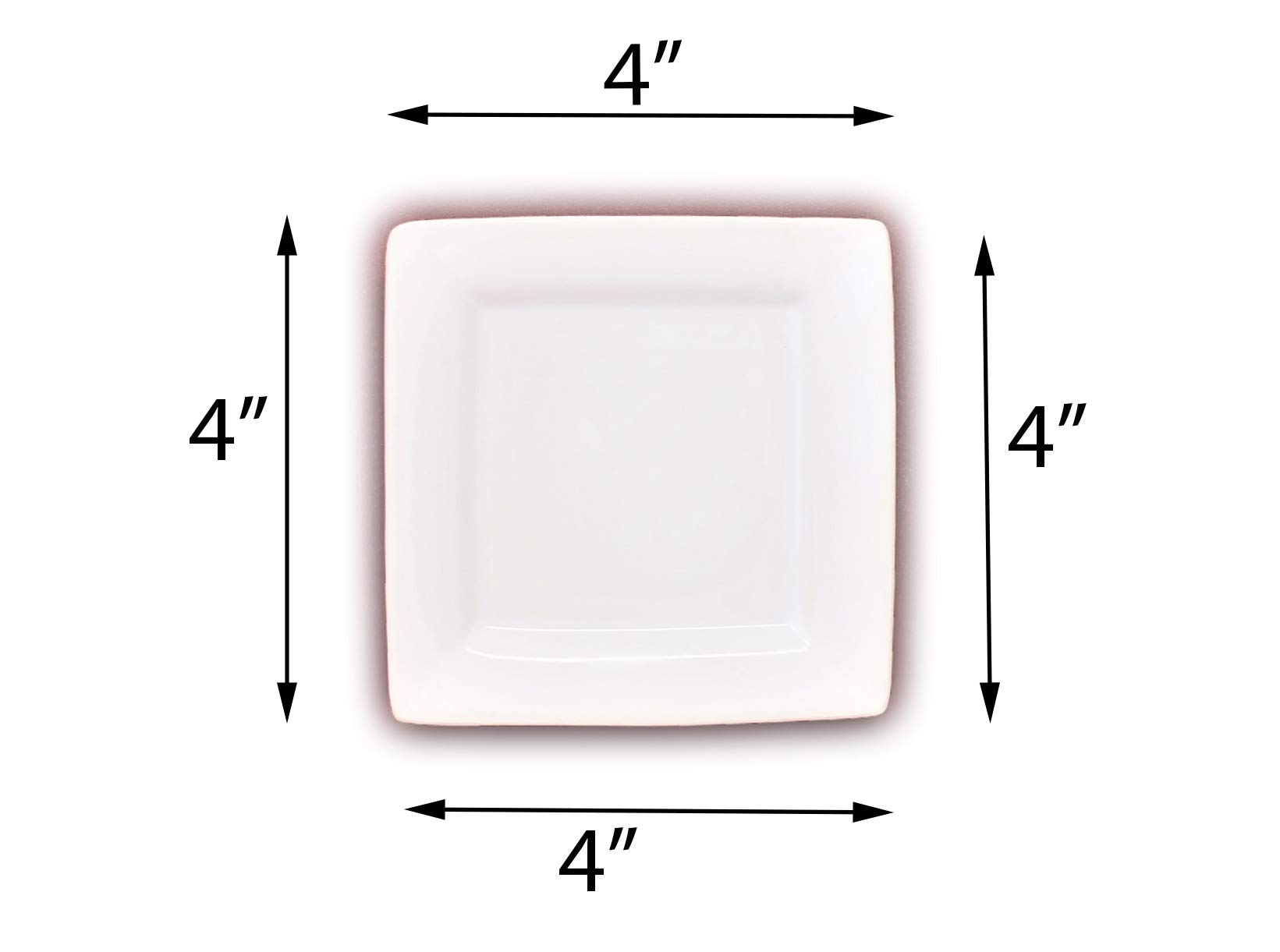 Small Square Appetizer Plates Set of 4 Buy Online in UAE. Kitchen