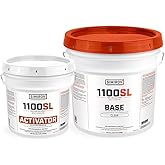 Simiron Epoxy Resin Coating 3 Gallon Kit - Clear- Standard Cure Speed - for Floors, Counter Tops, Garages &amp; More -100% Solids -2 Components - Self Leveling, Chemical Resistant, Solvent-Free