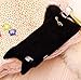 5S case,Emilys iPhone 5S case,Emilys Style Luxury New Cat with Tail Cute Soft Protect Back Case Cover for iPhone 5S(Black)