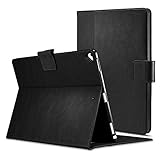 Spigen Stand Folio iPad Pro 12.9 Case Multi-Functional Premium Leather Stand with Pocket Hand strap Pencil Holder with Auto Sleep and Wake Function for Apple iPad Pro 12.9 Inch (2017 and 2015) - Black